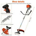 thumbnail image 6 of Floseru 52cc Weed Wacker Gas Powered, 2-Stroke Gas String Trimmer with 1.2L Fuel Tank, 2.2KW/8500RPM Weed Eater with Multi Accessories and Sharp Blade, Weed Eater for Villa, Garden, Lawn, Park, 6 of 8