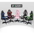 thumbnail image 2 of Bigzzia Gaming Chair with Adjustable Headrest & Lumbar Support, Height Adjustable, Red, 2 of 7