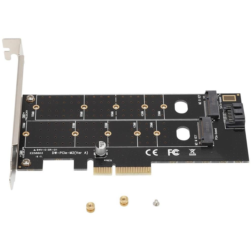 PCIEMB2 M.2 Dual Network Card Riser Card NIC Adapter Card for