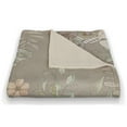 thumbnail image 3 of Creative Products Butterflies On Gray 50 x 60 Coral Fleece Blanket, 3 of 3