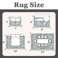 thumbnail image 6 of Pentantan Area Rugs for Living Room, Boho 5'x7' Washable Bedroom Rug, Non Slip Indoor Carpet, Blue, 6 of 9