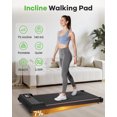 thumbnail image 3 of Evitormill Walking Pad Under Desk Treadmill with Incline for Home and Office, 2.5HP Low Noise, 35" Running Belt, Supports 265 Lbs (Black), 3 of 10