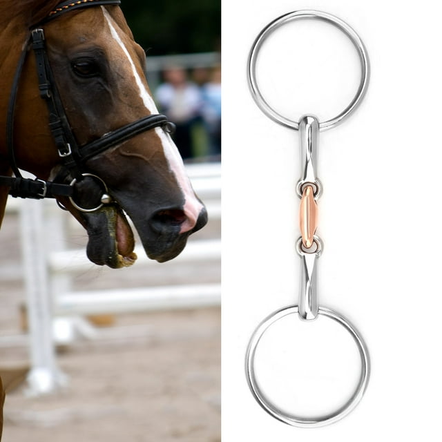 Rodillo de boca Bling Bling Acero inoxidable para caballo 10,5 cm 11,5 cm 12,5 cm