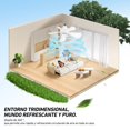 thumbnail image 4 of VSHINY Ventilador de techo con luz,Luz de ventilador E27,Ventilador de techo peque&ntilde;o de 40W con luz,Con mando a distancia,3000K-6500K/luminosidad regulable,Tres velocidades del viento, 4 of 7