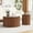 Walnut, variant on AVZEAR Round Nesting Coffee Table Set of 2, Small Fluted Coffee Table Circle Side Table, Boho Modern Wood Nesting Tables Farmhouse End Table Set for Living Room, Bedroom, Small Spaces(Natural)