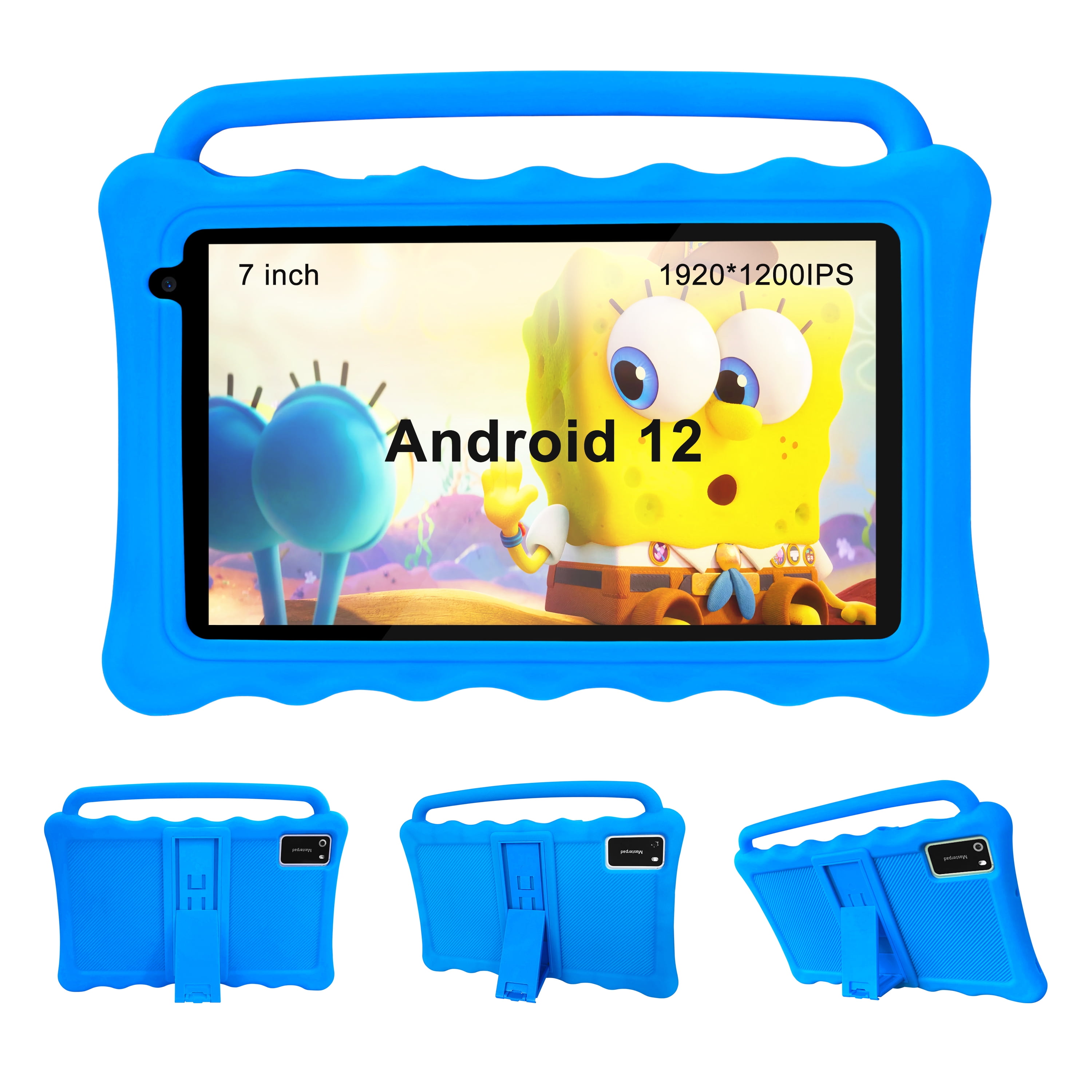 Kids Tablet, 7 Inch Tablet for Kids, Android 12 Tablet 2GB RAM+32GB Storage, Toddler Tablets with KIDOZ Parental Control App, WiFi, Bluetooth, Best Gift for Kids Learning and Playing