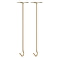 thumbnail image 1 of Ceiling Hooks, 2Pack 20 Inch Screw Mounted Top Long Hooks - for Hanging Plant Pots, Fans, Lights, Lanterns, 1 of 6