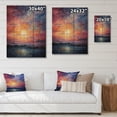 thumbnail image 4 of Designart "Infinite Horizons Colorful Sky Photo I" Nautical & Beach Print on Natural Pine Wood, 4 of 5