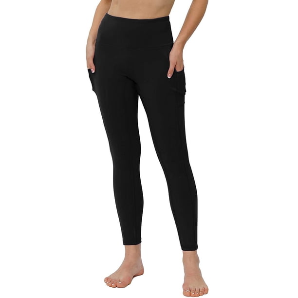 Gibobby Pantalones de mezclilla Estirar la longitud para mujer Yoga Fitness Full Running Sports Leggings Pantalones Pantalones(Negro, S)