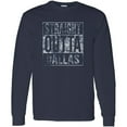 thumbnail image 3 of UGP Campus Apparel Straight Outta Dallas Long Sleeve T-Shirt - Large - Navy, 3 of 6