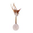 thumbnail image 1 of Feather Cat Wand Toy Silvervine Teeth Cleaning Cat Teaser Wand Cat Chew Ball, 1 of 10