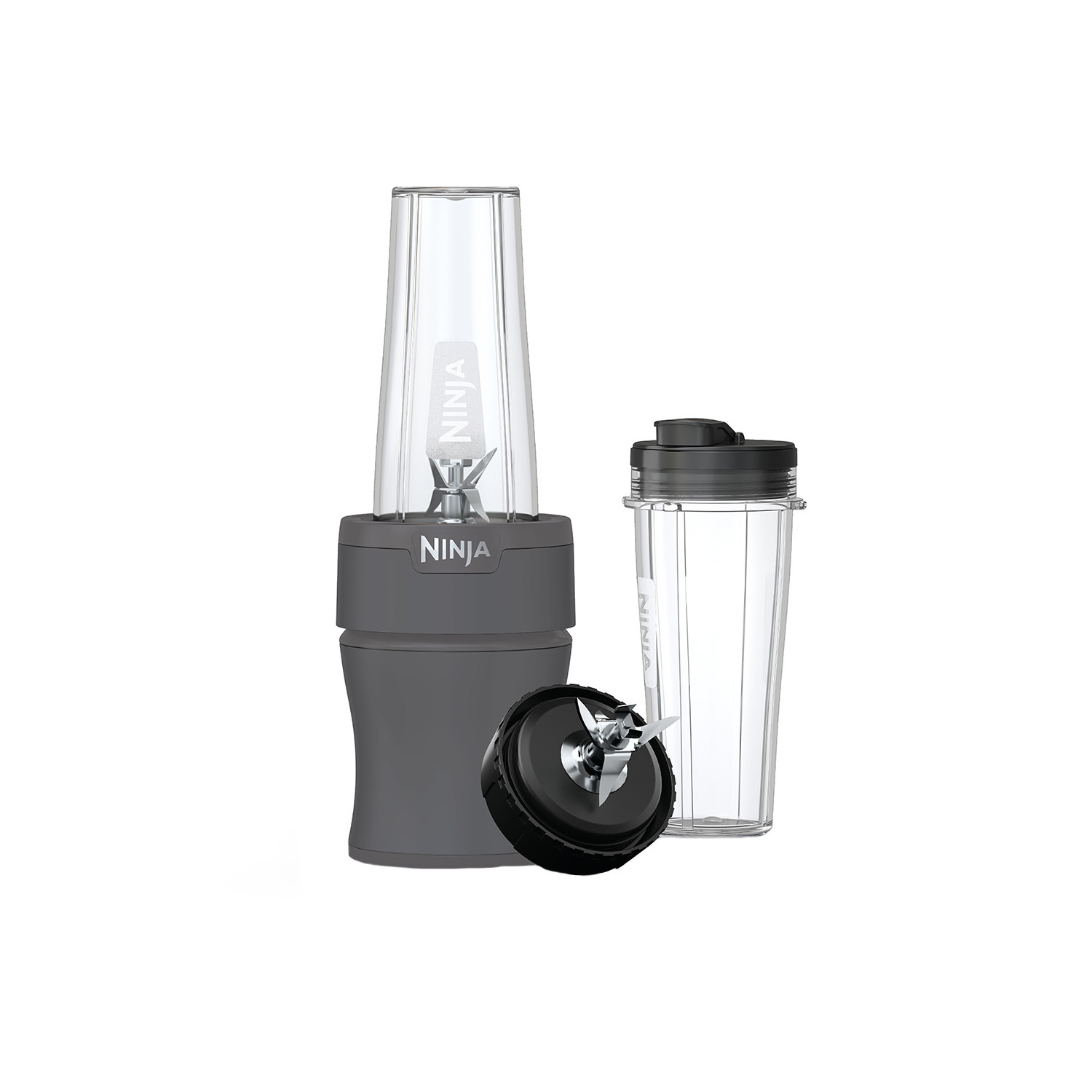 Ninja Nutri-Blender 20-Oz Personal Blender, (2) 20-Oz Dishwasher-Safe To-Go Cups, Smoothie, BN300GY Gray
