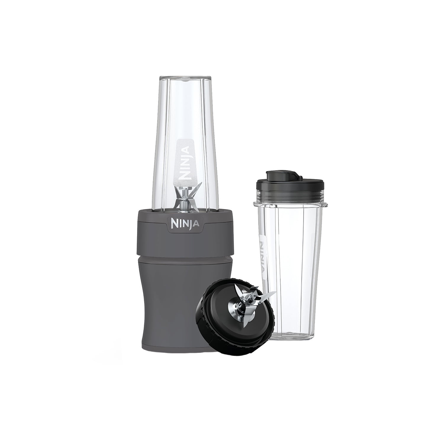 Ninja Nutri-Blender 20-Oz Personal Blender, (2) 20-Oz Dishwasher-Safe To-Go Cups, Smoothie, BN300GY Gray