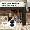 thumbnail image 5 of Einfach Full Size Bed Frame, Platform Metal Bed with Ample Under-Bed Storage Space, Upgraded Curved Bed Feet, 3500 LBS Capacity, Black, 5 of 8