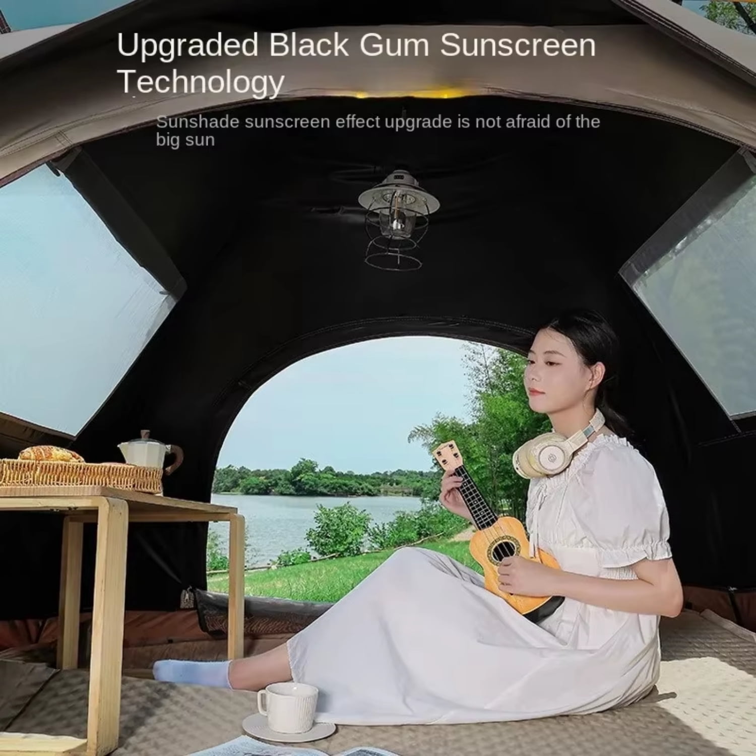 Mapskey 2 Person Tent for Camping, Instant Pop Up Camping Tent with Screen Porch, Family Tent for Outdoor/Hiking/Traveling, with Tote Bag, Camp Dome