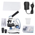 thumbnail image 1 of Microscopio Monocular Ticfox para estudiantes 113RT 1000X Ocular gran angular enchufe estadounidense, 1 of 14