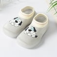 thumbnail image 3 of Xudanell Cotton Baby Boy Socks Soft Infant Walking Socks Kids Cartoon Rubber Sole Foot Wear Indoor Grey 0-6 Months, 3 of 4