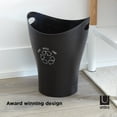 thumbnail image 3 of Umbra 2.25 gal Garbino Plastic Recycle Open Top Office Trash Can, Black, 3 of 11