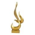 thumbnail image 2 of CoudarTitie Abstract Sculpture Aesthetic Collection Creative Flame Statue Resin Figurine for Gold, 2 of 9