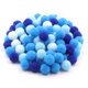 thumbnail image 3 of 100-500 piezas de bolas de pompones suaves de poliéster multicolor opcionales para manualidades, juguetes para niños, accesorios, suministros para manualidades DIY, 3 of 5