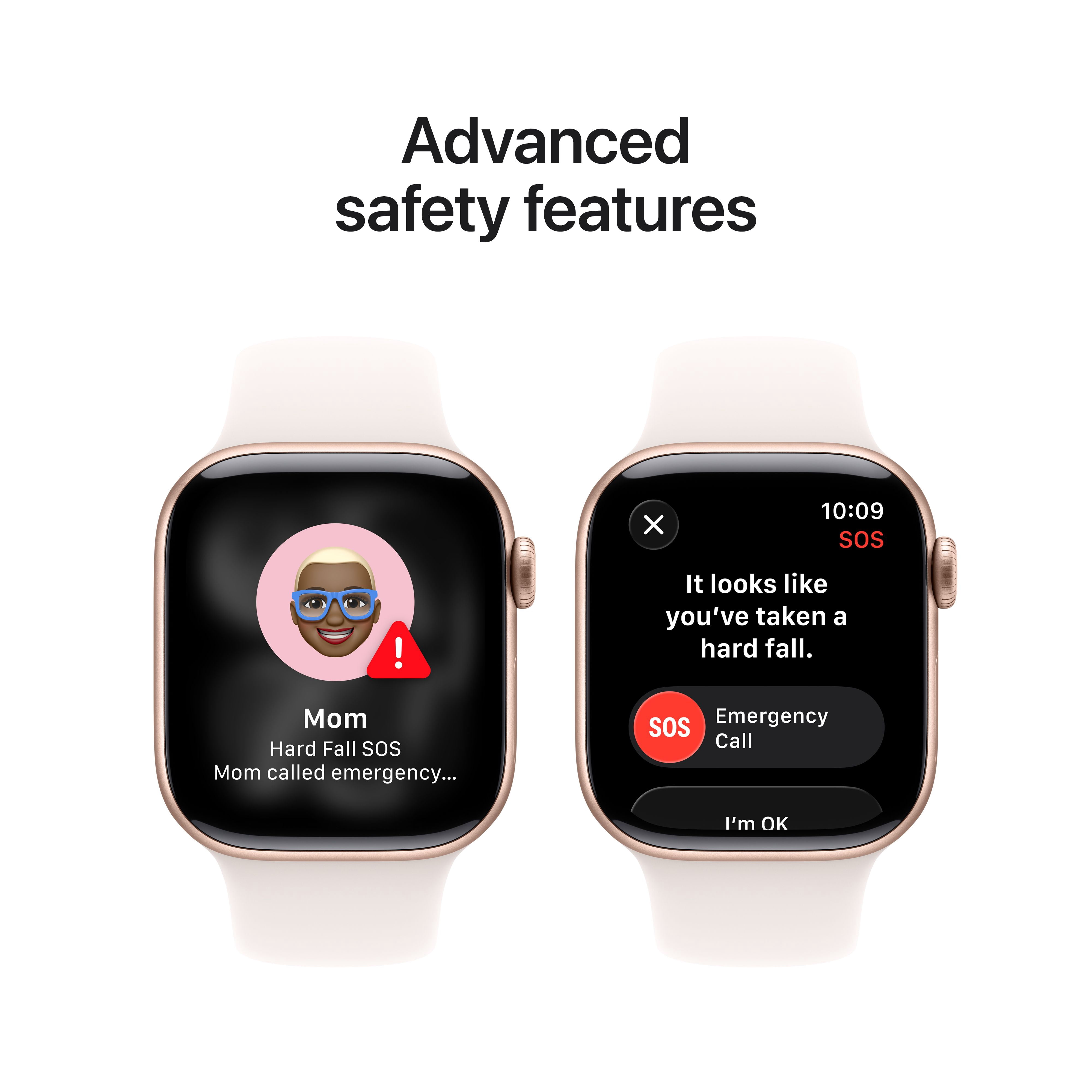 Apple Watch Series 11 [GPS 42mm] Smartwatch with Rose Gold Aluminum Case with Light Blush Sport Band - S/M
