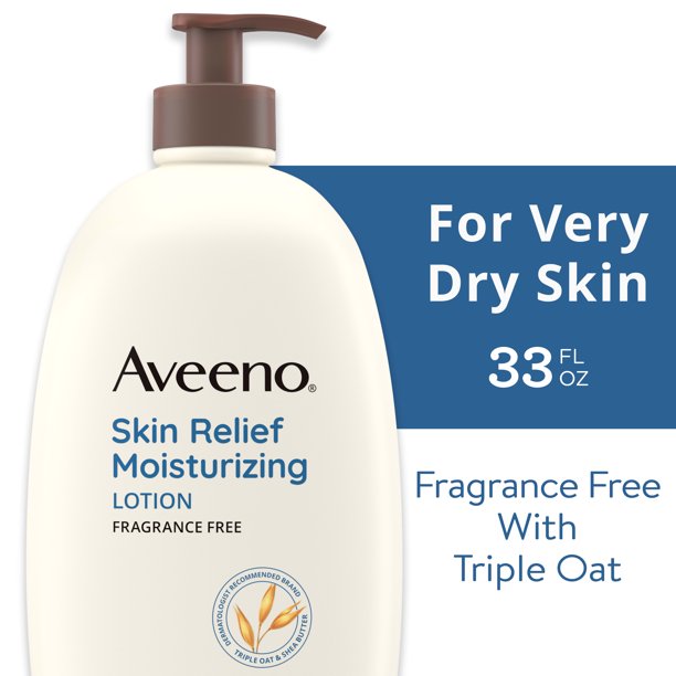 Aveeno Skin Relief Moisturizing Lotion for Very Dry Skin, 33 fl. oz ...