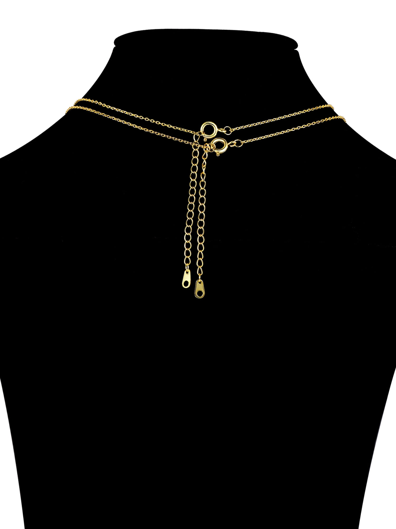 Believe by Brilliance Mother of Pearl & Cubic Zirconia Butterfly Necklaces in 14KT Gold Flash Plated