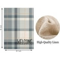 thumbnail image 5 of Welcome Blue Buffalo Plaid House Flag Vertical Double Sided 28x40 Inch Small Yard Flags for Outdoor Seasonal Autumn Thanksgiving Farmhouse Decoration, 5 of 5