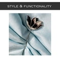thumbnail image 6 of Set of 2 Magnetic Tulip Curtain Tiebacks – Elegant Resin Design with Strong Magnet – Chrome, 6 of 6