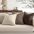 thumbnail image 5 of THOPBPRK Textured Throw Pillow Covers Thick Chenille Decorative Pillows Taupe Grey 18x18 Inch Set of 2 Modern Boho Farmhouse Home Decor Neutral Cushion Covers for Couch Sofa Living Room Bedroom, 5 of 16