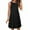 Black, variant on Bovxnpu Womens Summer Dress, Women's Casual Sundress Flowy A-Line Dresses Mini Dress, Women's Casual Sleeveless Mini Sundress Crewneck Tank Loose Beach Dresses XL