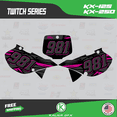 thumbnail image 3 of Kalair GFX Graphics Kit for Kawasaki KX250 (1999-2002) Twitch Series, 3 of 5