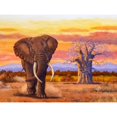 thumbnail image 1 of Cuadros Decorativos 5D bricolaje completo taladro diamante pintura caminando elefante punto de cruz bordado Ehuebsd Nuevos Originales, 1 of 7