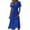 Blue, variant on Women's Cocktail 2026 Trendy Dresses,Formal Wedding Guest Modest Church Vintage Tea Party Midi Evening V Neck Shirts Sundress,Black Women's S-XXXL