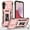 Rosegold, variant on Case for Samsung Galaxy A35,Decase Heavy Duty Phone Cover Built-in Slide Anti-Scratch Camera Lens Cover & Magnetic Ring Kickstand,Military Grade Shockproof Case for Galaxy A35,Black