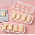 thumbnail image 1 of Juego de moldes for paletas de silicona con dibujos animados, moldes reutilizables for helado for diversión de verano | Accesorios de playa y suministros de cocina de 9,84'' x 3,94'', 1 of 7