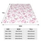 thumbnail image 3 of Balery Rose Flowers Manta de Felpa Suave y Acogedora – Cobija de Franela Aterciopelada para Cama, Lavable y Cálida para Sofá, Mascotas, Transpirable-40"x30", 3 of 7