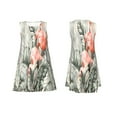 thumbnail image 7 of Yiaed Tropical With Flamingos Print Women's Sleeveless Dress, Loose Fit Summer Dress, Casual Sleeveless Dress for Women, 7 of 7