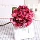 thumbnail image 2 of Ramo de flores de hortensias artificiales, flores de seda, boda, fiesta nupcial, decoración del hogar (rosa rosa), 2 of 3