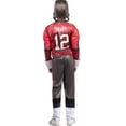 thumbnail image 3 of DC B Brady NFL Boys Rookie Muscle Suit, Red/Black/White Halloween Costume, 3 of 3
