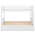 thumbnail image 2 of Bellemave Twin Over Twin/King Bunk Beds with Trundle, Solid Wood Extendable Bunk Beds Can for 4 People, Twin Over Full Bunk Bed for Teens Adults (White), 2 of 8