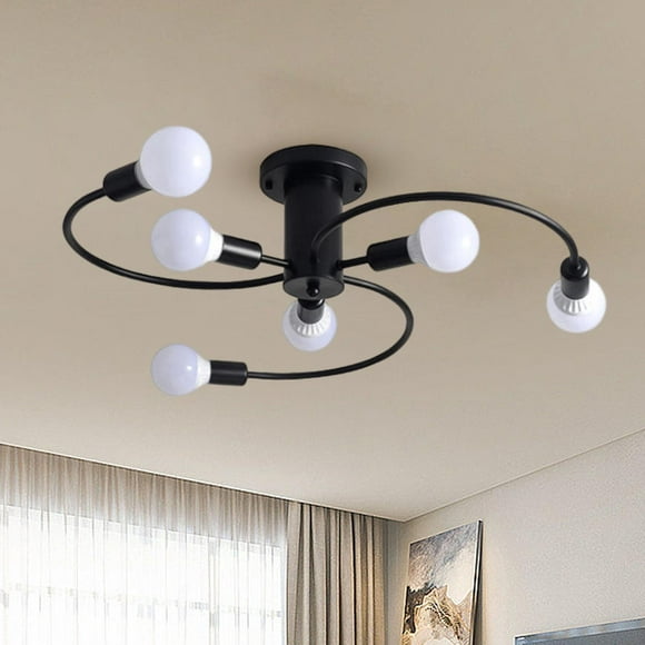 LED Suspension Luminaire Lustre Pays Cuisine Plafond Lumière Noir
