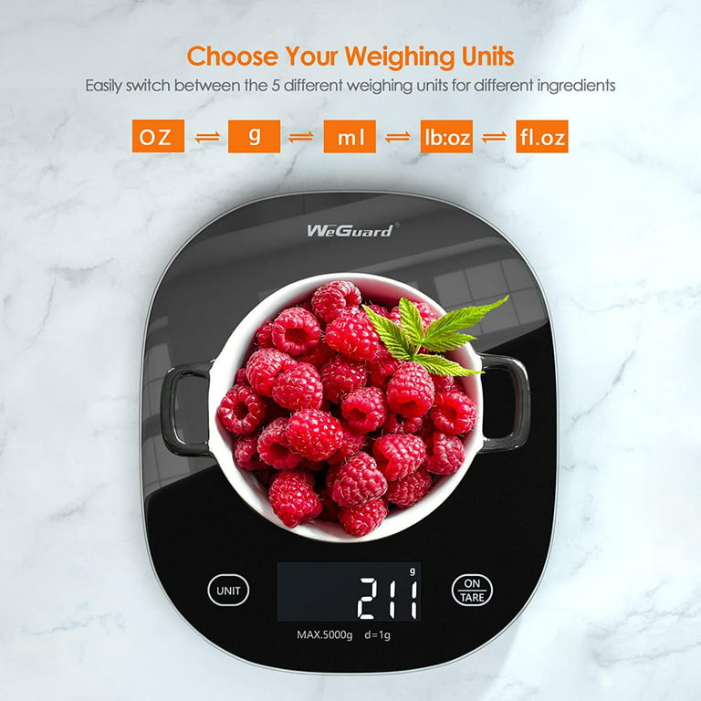UNIWEIGH Smart Digital Food Scale Grams and Ounces, Kitchen Food Scale with  Nutritional Calculator,Food Weight Scale for Weight Loss,Keto