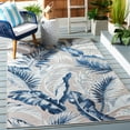 thumbnail image 2 of SAFAVIEH Cabana Rosario Indoor/Outdoor Area Rug, Beige/Navy, 7' x 7' Square, 2 of 6