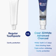 Crest 3D White Advanced Charcoal Whitening Toothpaste, 3.3 oz