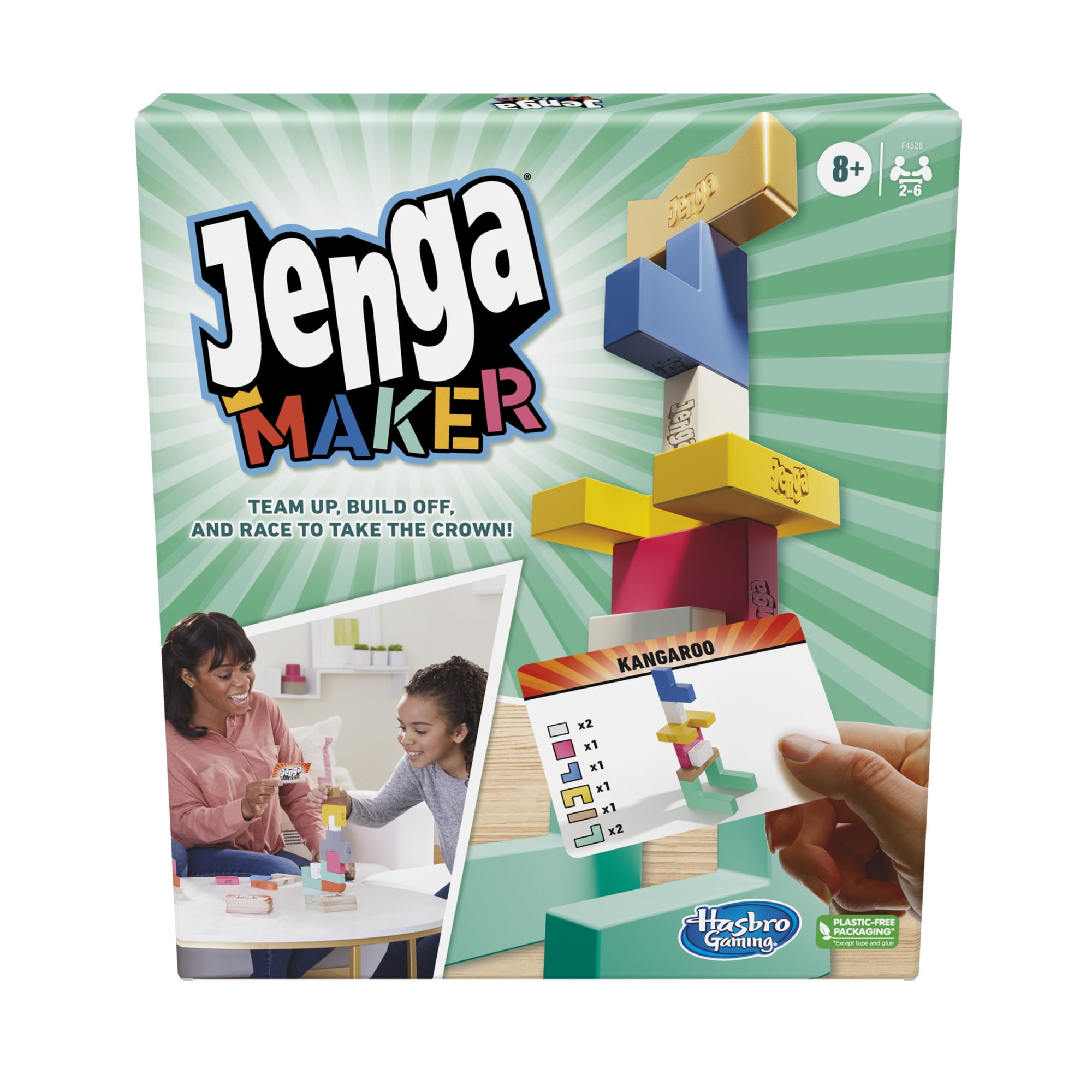 Jenga Stack & Pass Challenge Friends & Family Fun Party Game By Hasbro **NEW** 