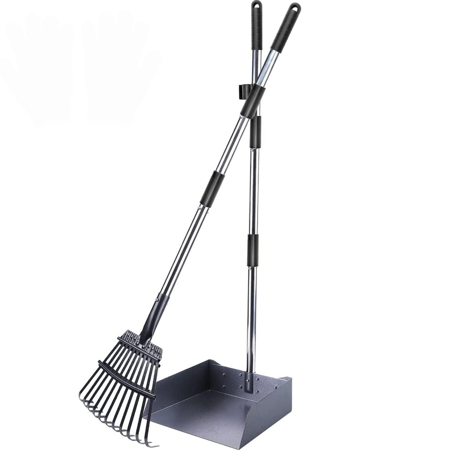 CJYMMFAN Dog Pooper Scooper for Large Dogs, Metal and Aluminum Poop