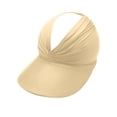thumbnail image 4 of Wide Brim Visor Hats for Women, Lightweight UV Protection Beach Sport Cap for Outdoor Activities,Hiking, Cycling,Travel,Beige, 4 of 6