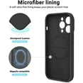 thumbnail image 6 of MagSafe iPhone 14 Pro Max Case - Slim Shockproof Silicone, 6.7 inch (Black), 6 of 12