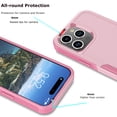 thumbnail image 2 of For iPhone 15 Pro 5G Case ,Sturdy Phone Case for iPhone 15 Pro 5G 6.1 inch ,Tiflook Shockproof Protection Heavy Duty Armor Hard Plastic & Rubber Rugged Bumper 2-in-1 Case Cover ( Pink ), 2 of 7